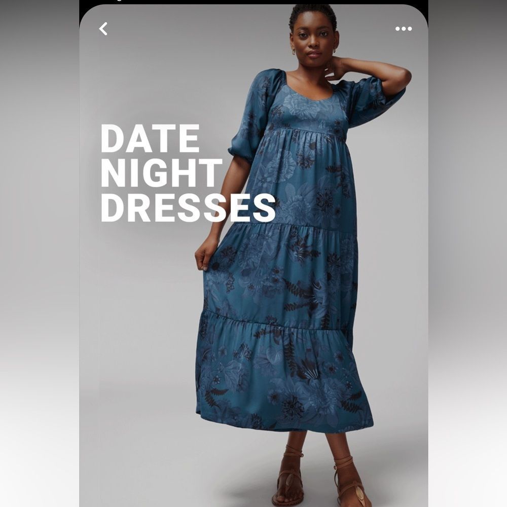 Soma Blue Floral Maxi Dress